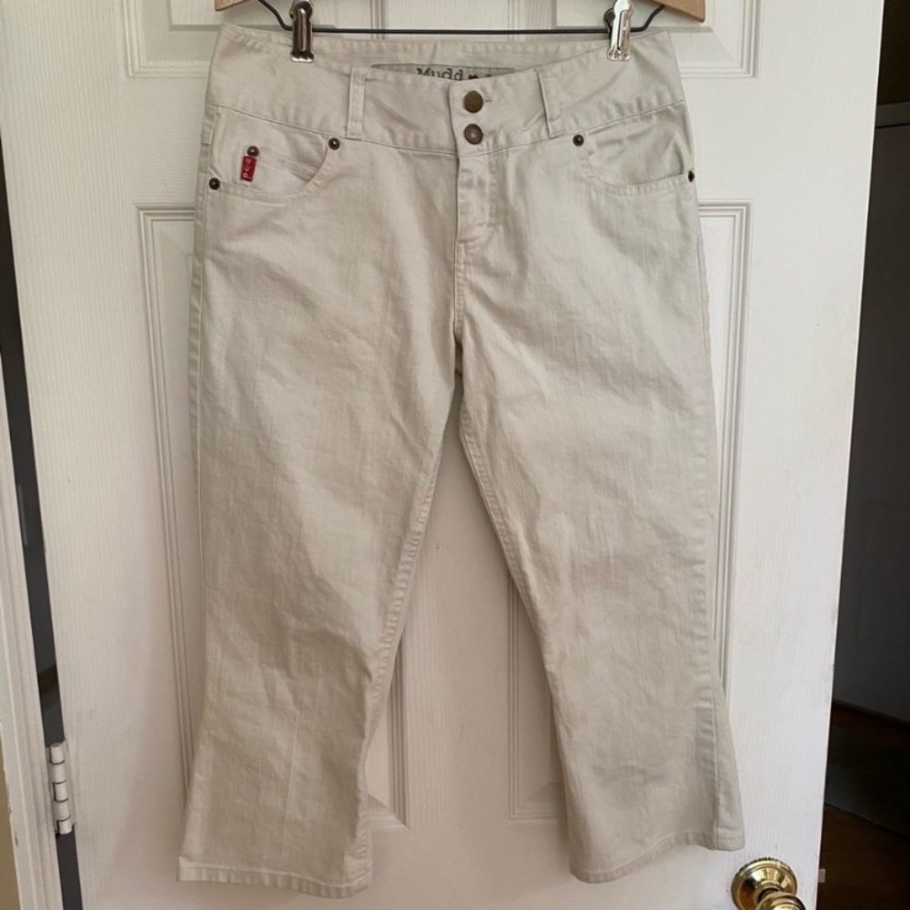 Mudd Off White Jean Capris